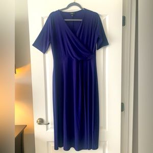 Maxi length purple dress